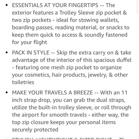 Very Bradley XL Duffle on Wheels NWT - Picture 8 of 12